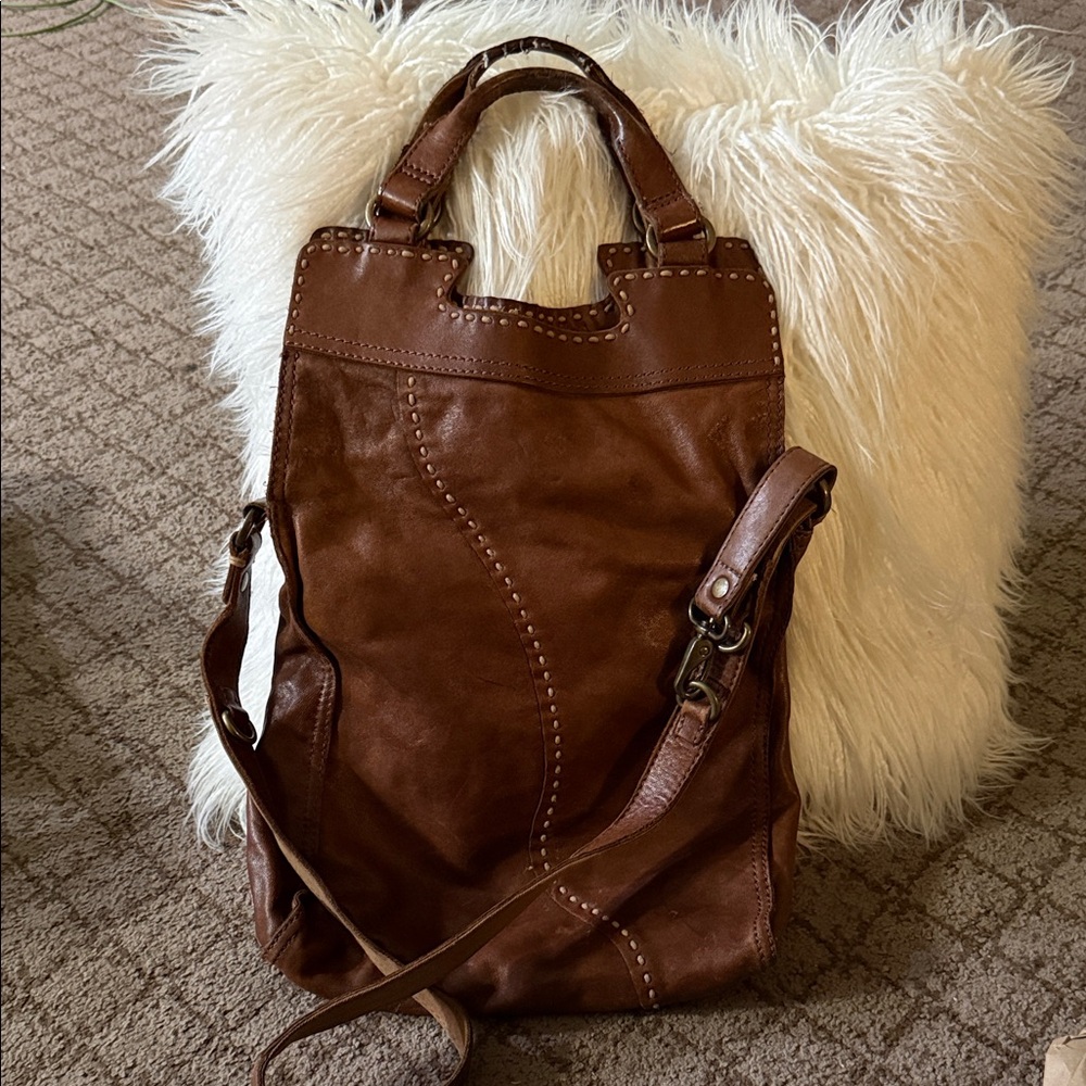 Lucky Brand Brown Leather Tote Bag